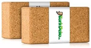 Yoga Block Set | 2er-Pack | 23x12x7,5 cm | 100% Natur Kork | natürlich & stabil - Bild 1 von 12