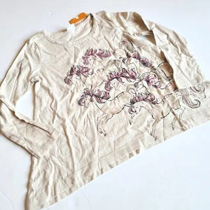 Gymboree Girls 6 Plum Pony Ponies Smock Top NWT side high low Sparkle  - Picture 1 of 3