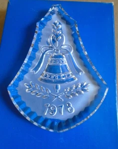 Vintage Waterford Kristall Weihnachtsglocke Ornament 1978 - Bild 1 von 9