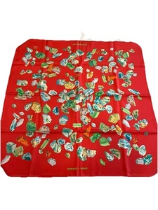 HERMES CARRE SCARF 90cm - MINERAUX - 2007 - HUGO GRYGKAR Red - Picture 1 of 6