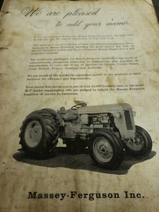 Massey Ferguson Owners Manual - Imagen 1 de 2