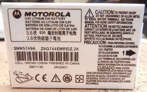 Motorola  SNN5749A Li-ion Battery for Motorola C139 V170 V171 V173 V176 V177  - Picture 1 of 1