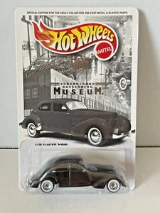 Hot Wheels 1936 Cord 810 Sedan Auburn Cord Duesenberg Museum Real Riders - Picture 1 of 2