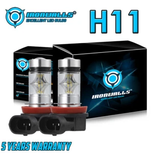100W 6000K H11 LED Fog Driving Lights Bulbs Front For Nissan Frontier 2005-2019 - Picture 1 of 12