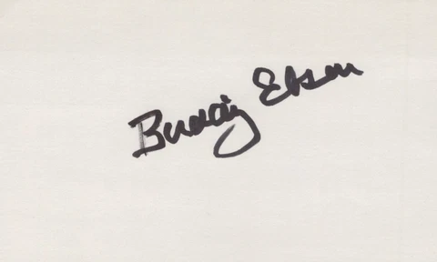 Buddy Ebsen signed 3x5 card Vintage Cover