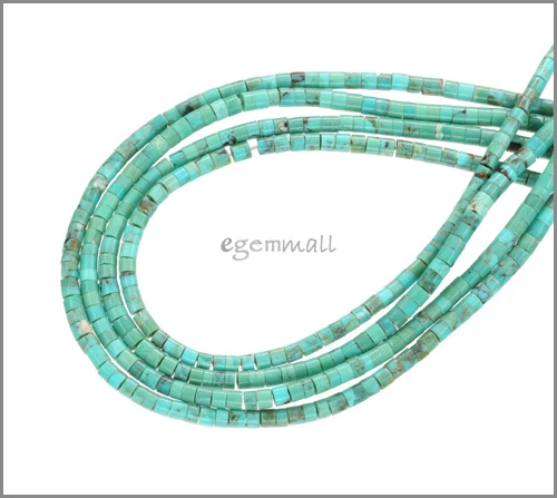 Cuentas de semillas de rondelle Heishi turquesa china ap.2,3 mm grado A #82146 Foto 1 de 1
