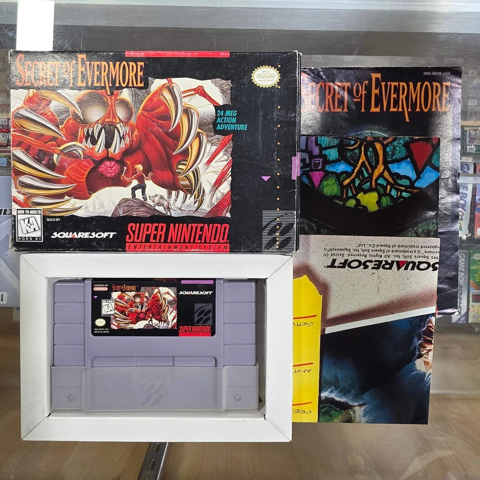 Secret of Evermore Super Nintendo CIB - Image 1 of 1