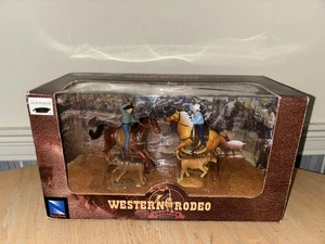 Vintage New Ray Horse WESTERN RODEO CHAMPION SPIELSET Reitsport COWBOY RANCH NEU - Bild 1 von 12