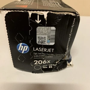 Authentic HP 206X BLACK Toner Cartridge (W2110X) Brand New Box Damage - Photo 1/7