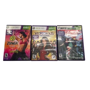 Xbox 360 Kinect Games Bundle: Dance Central Victorious Time Shine Zumba Fitness - Picture 1 of 6