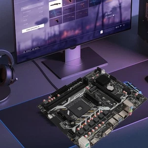 Desktop Motherboard Dual DDR4 Memory PCI‑E 16X Gen 3.0 Slot NVME M.2 Port ATX FY - Afbeelding 1 van 24