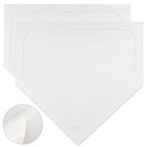 2 Pieces White Baseball Home Plate Rubber Throw Down Baseball Bases 16 inch S... - Bild 1 von 7
