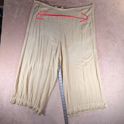 Pantalones Blue Fish Barclay Sorensen Mujer 2 Algodón Crema De Colección Leer Foto 1 de 4