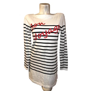 SPERRY Top-Sider Top Women's Size XS Bon Voyage Striped Ribbon Tie Back Shirt - Picture 1 of 7
