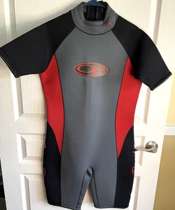 Muta corta Ocean Pacific OP rossa nera grigia XL wakeboard spiaggia surf muta - Foto 1 di 9