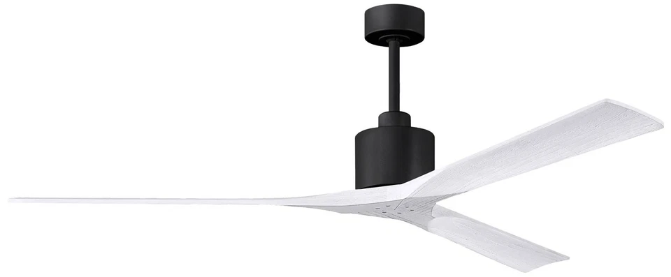 72" Matthews Nan XL Black White Large Outdoor Ceiling Fan with Remote - Image 1 of 1