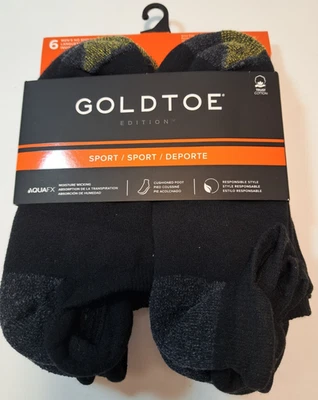 Calcetines informales con puntera dorada para hombre sin mostrar tobillo 6 pares de zapatos talla 6-12,5 deportivos Foto 1 de 4