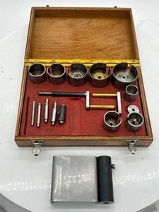 Vintage Clock Mainspring spring removing tool set - boxed - Clockmakers tool kit - Picture 1 of 6