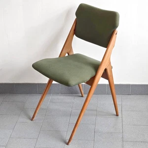 CHAISE VINTAGE 1950 PIEDS COMPAS GERARD GUERMONPREZ EDITION GODFRID 50S 1950S - Imagen 1 de 19