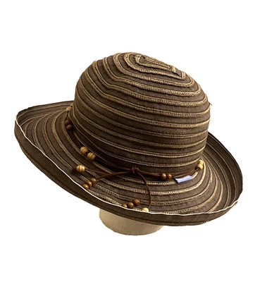 WALLAROO BRETÓN MARRÓN ALA ANCHA SOMBRERO PARA EL SOL MUJER TALLA ÚNICA UPF 50+ Foto 1 de 4