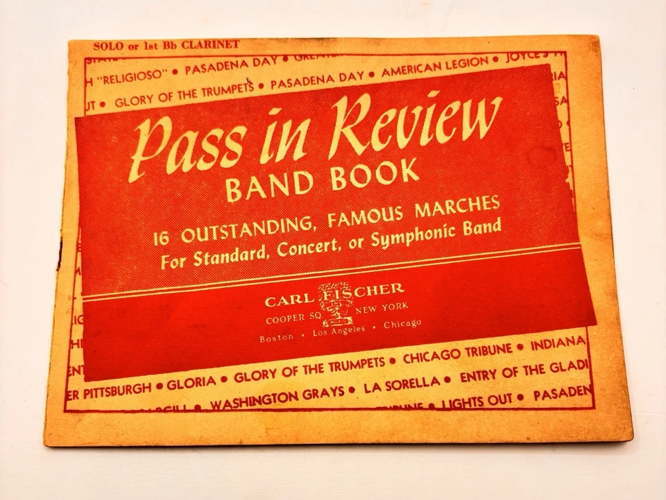 VTG Sheet Music Songbook Henry Fillmore Famous Fillmore Marches 1st B Cornet VGC - Image 1 of 4