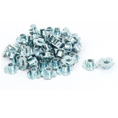 1/4-POLLICE filettatura 8mm 4 rebbi completamente filettati fronti i dadi T 50pz - Immagine 1 di 3