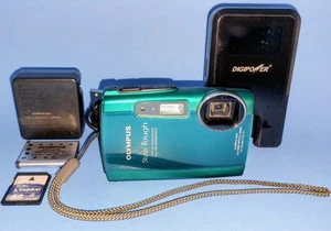 Cámara digital Olympus Stylus Tough 3000 12 MP 3,6x zoom gran angular cargador azul - Imagen 1 de 14