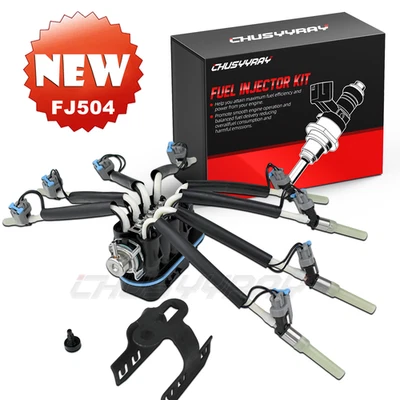 Juego de inyectores de araña de combustible para 1996-1999 GMC K1500 Suburban V8 5,7 L FJ504 93441235 Foto 1 de 4