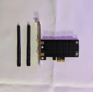 SCHEDA RETE WIFI 5 TP-LINK ARCHER T6E AC1300 PCIE x1 5GHZ 802.11AC ADATTATORE - Foto 1 di 3