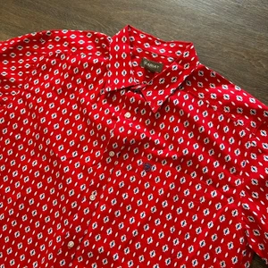 Ariat Men’s Short Sleeve Decker Shirt Aztec Print Red Mens Sz XL - Picture 1 of 10