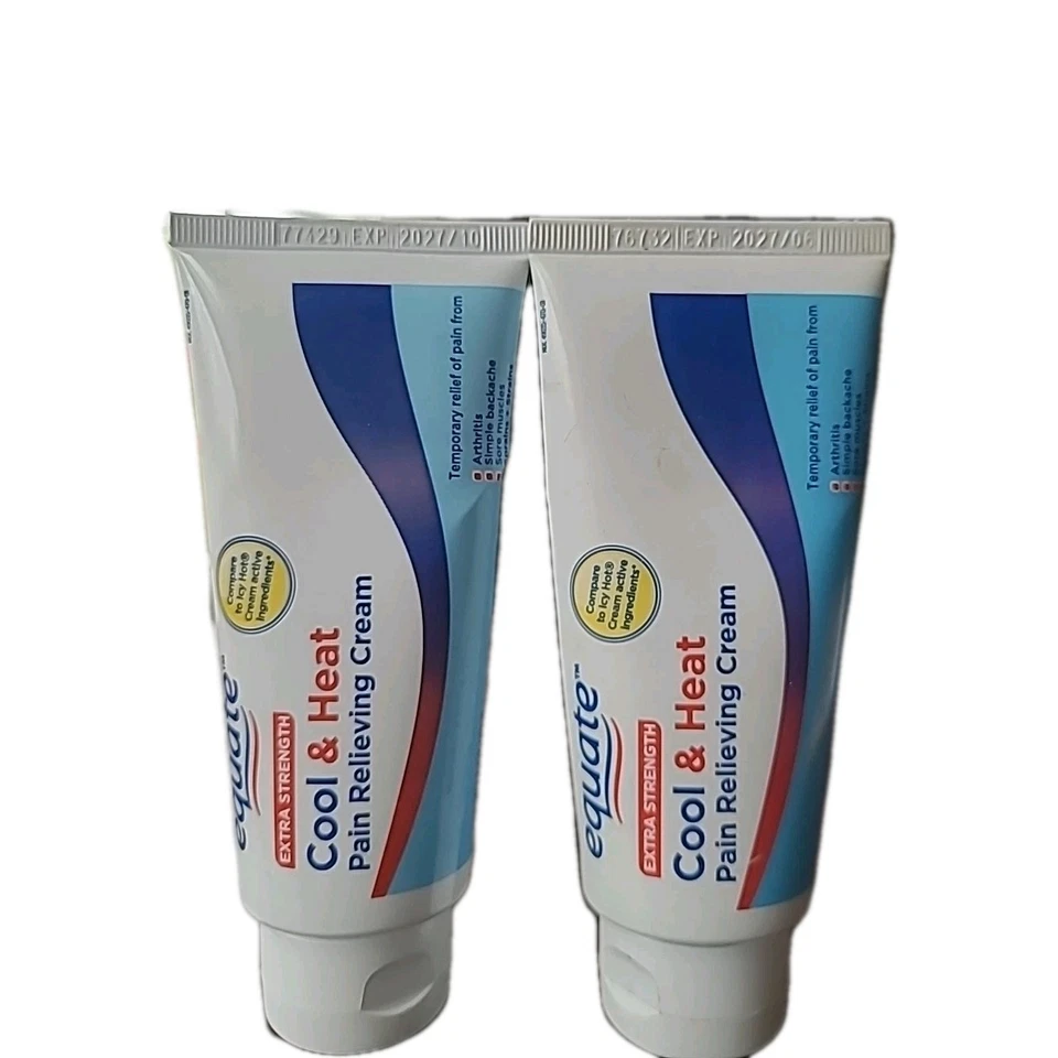 2 Equate Extra Strength Crema Alivio del Dolor Frío y Calor, 3 OZ Exp 06/2027+ Foto 1 de 1