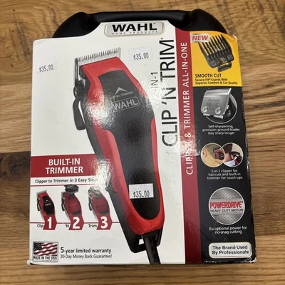 Wahl 2-In-1 Clip'n Trim Hair cutting Clipper/Trimmer 20-pcs  - Image 1 of 4