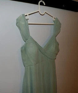 WOMENS SMALL BIRDY GREY BRIDESMAID WEDDING LONG DRESS Sage Green Gown - Picture 1 of 12