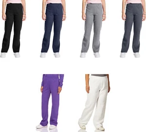 Hanes Women's EcoSmart Sweatpants with Open Bottom Legs - Picture 1 of 19