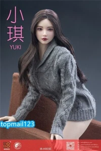 Escultura de cabeza de niña Yuki Beauty 1/6 I8-H003E para cuerpo figura femenina Phicen TBL 12 - Imagen 1 de 8