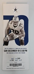 2016 Dallas Cowboys gegen Tampa Bay Buccaneers Ticket 18.12. AT&T Stadium Zack Martin - Bild 1 von 4
