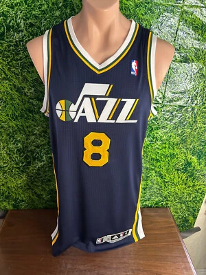 Camiseta deportiva 2010-11 Utah Jazz Baloncesto #8 Deron Williams Juego Usada Azul Marino Talla XL+2 Foto 1 de 4