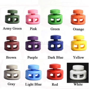 Plastic Mix Colors Cord Lock Toggle Clip Stopper Belt Buckle Size:15mm*14mm - Picture 1 of 29