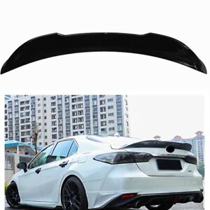 1X Rear Trunk Spoiler Wing Lip For Toyota Camry 2018 2019 20-23 Glossy Black AU