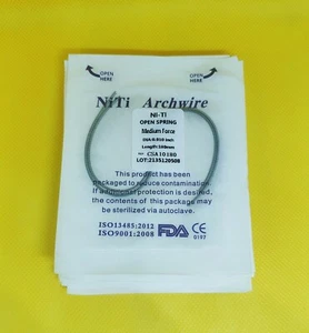 20 confezioni lega ortodontica Niti molla aperta dentale 010*180 mm forza media - Foto 1 di 6