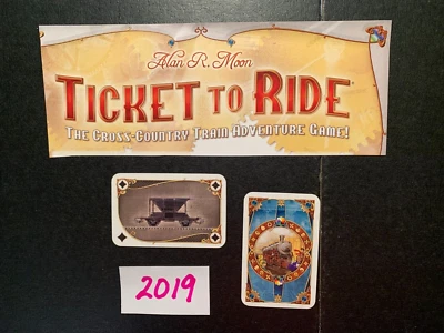 Ticket To Ride  BLACK COAL TRAIN CARD 2019   GAME REPLACEMENT PIECES  2019 - Image 1 of 3
