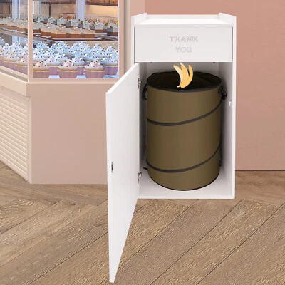 Bote de basura comercial bote de basura gabinete contenedor de recolección de basura Foto 1 de 4