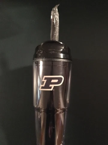 Purdue Boilermakers 24 oz Tumbler Water Bottle With Straw NEW Cover