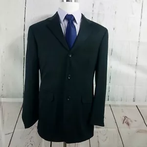JF Ferrar 40R 3 Button Charcoal Black Suit Blazer Sports Coat - Picture 1 of 9