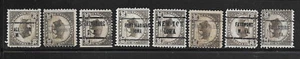 Precancelli USA - 8 francobolli casuali 30c dal 1922 al 1926/32 - Foto 1 di 1