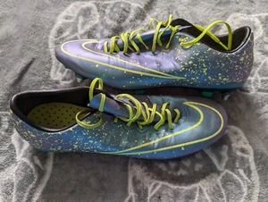 Scarpe da calcio Nike Mercurial Vapor X UK10 Electro Flare blu giallo rare tg - Foto 1 di 16