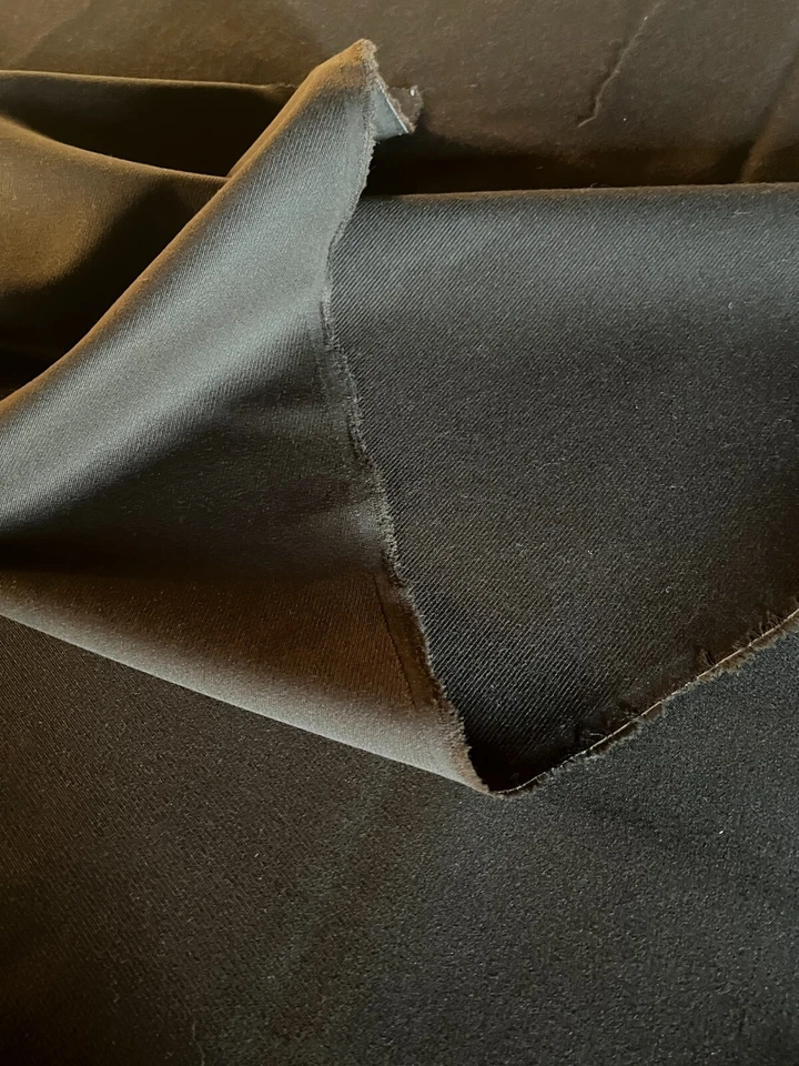 Ancien tissu sergé coton très épais marron larg 160 cm x H 165 cm réf C648 - Photo 1/4