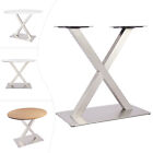 X Tischbeine Edelstahl gebürstet Modell Tischkufen Tisch Gestell Tischgestell