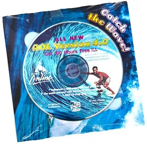 RARO Disco Coleccionable America Online, CD Vintage AOL v4.0 "¡Atrapa las Olas!" - Imagen 1 de 2
