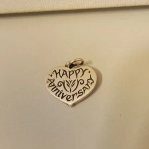 Charm James Avery Happy Anniversary a forma di cuore 4 grammi - Foto 1 di 10